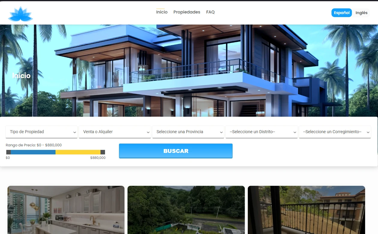 Plataforma Integral de Gestión y Venta Inmobiliaria - Solución Web